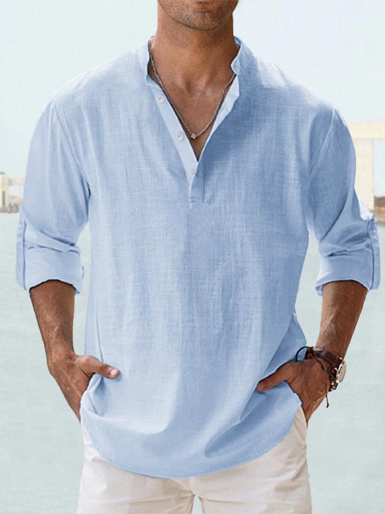Ethan | Stylish Relaxed Linen Men's Shirt 0