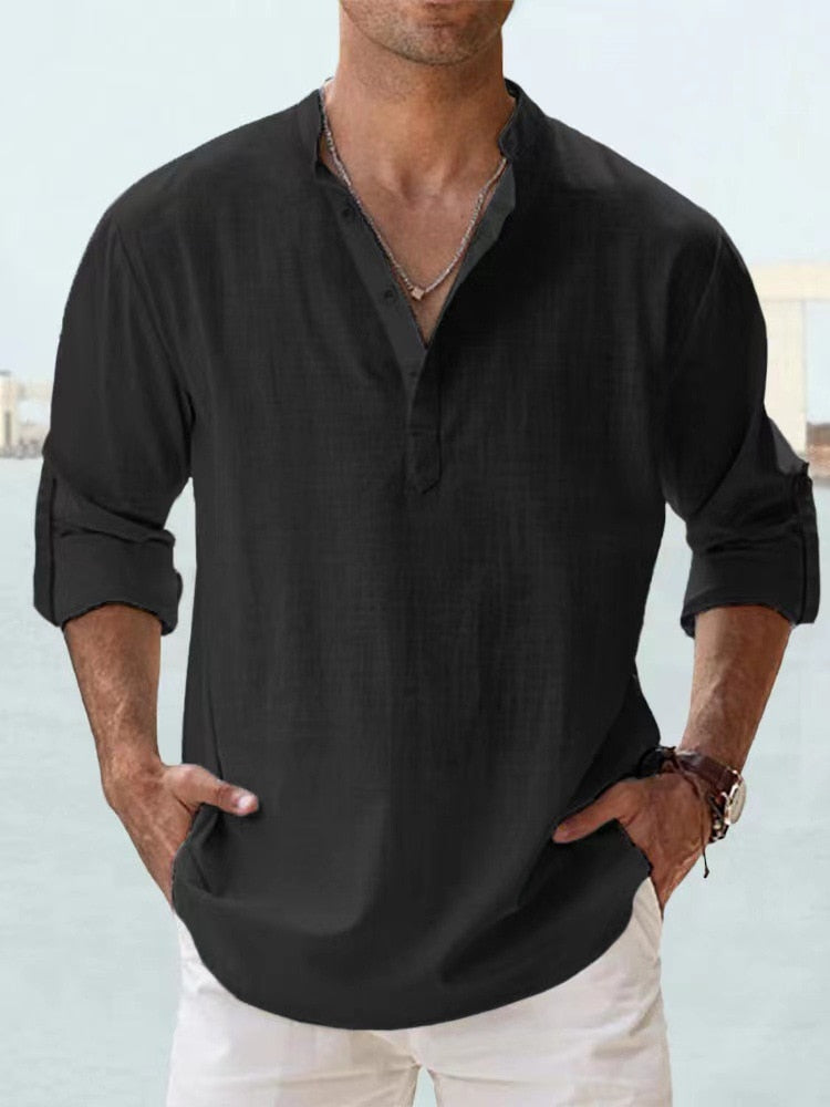 Ethan | Stylish Relaxed Linen Men's Shirt 2