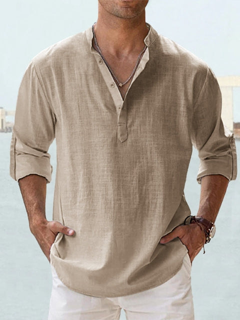 Ethan | Stylish Relaxed Linen Men&#39;s Shirt 9