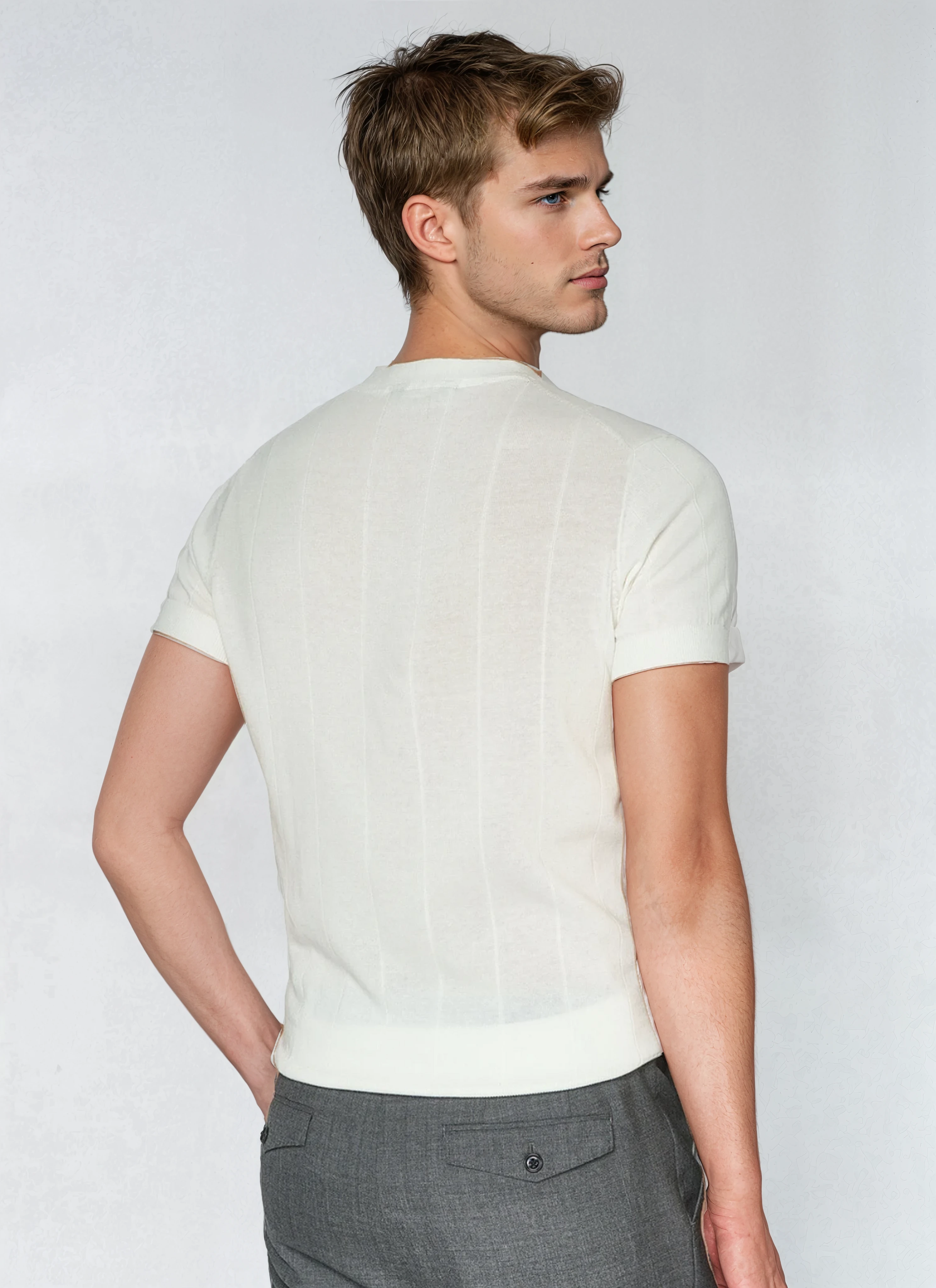 Ethan | Stylish Ribbed Mens T Shirt 1