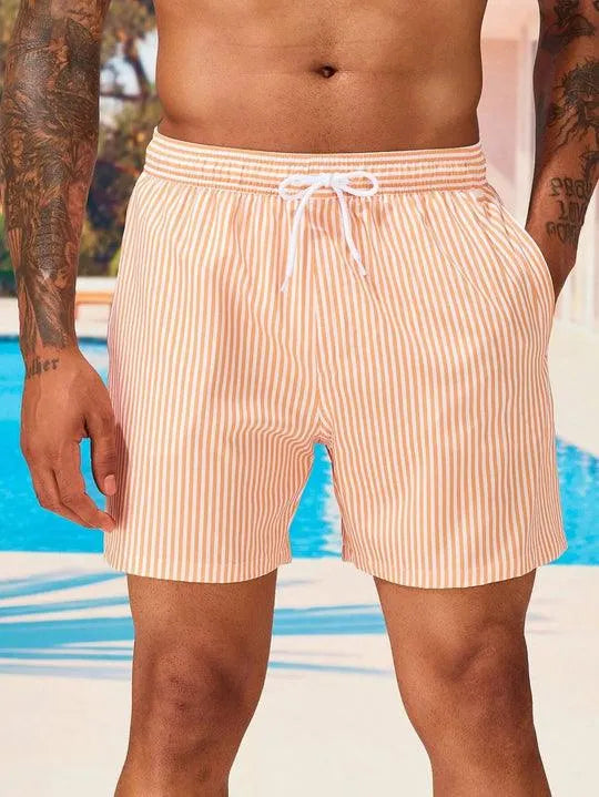 Ethan | Stylish Striped Swim Shorts for Men 0