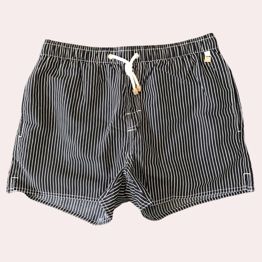 Ethan | Stylish Striped Swim Shorts for Men with Adjustable Drawstring 1