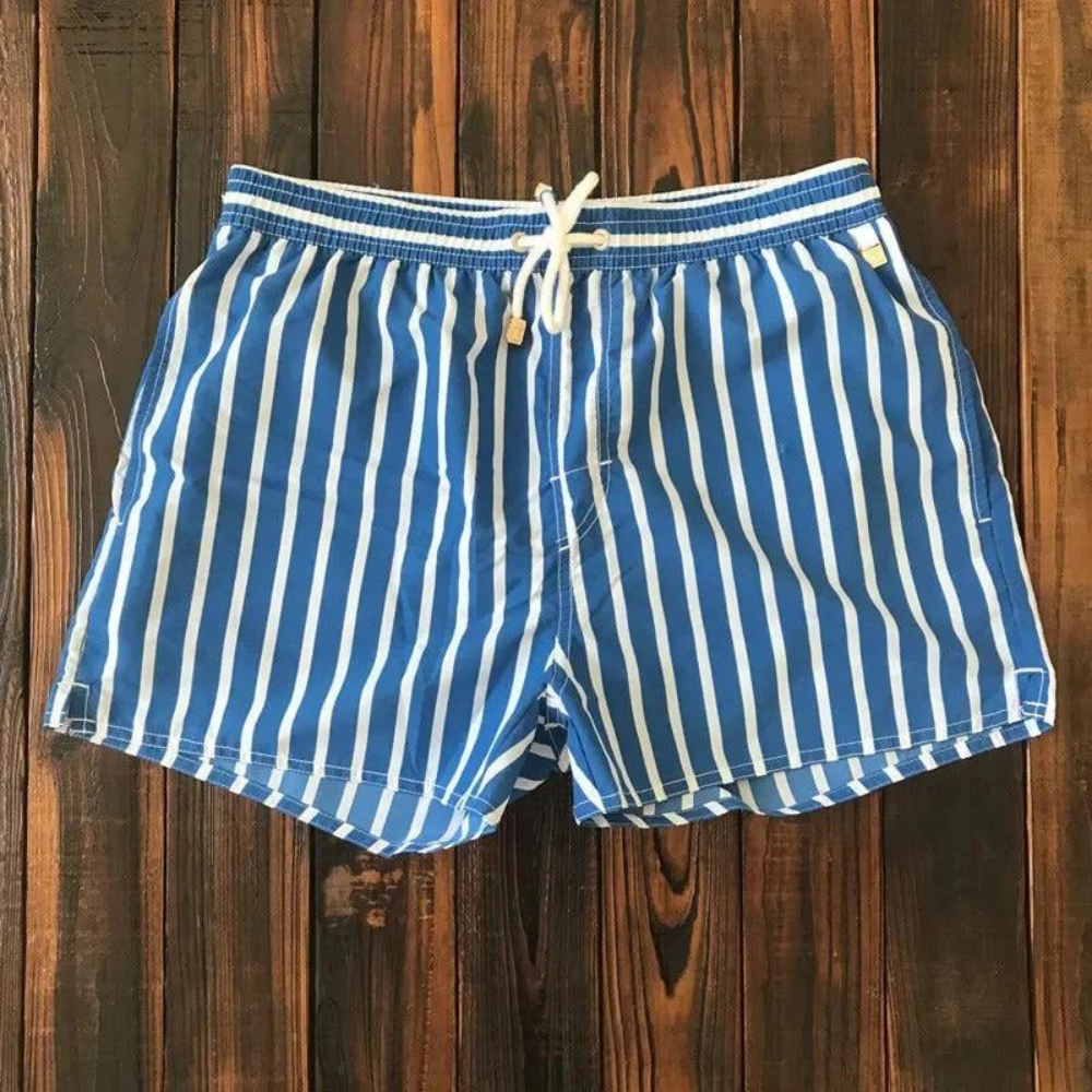 Ethan | Stylish Striped Swim Shorts for Men with Adjustable Drawstring 4