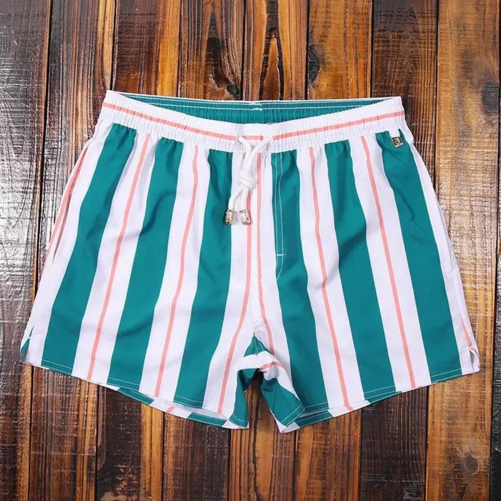 Ethan | Stylish Striped Swim Shorts for Men with Adjustable Drawstring 7