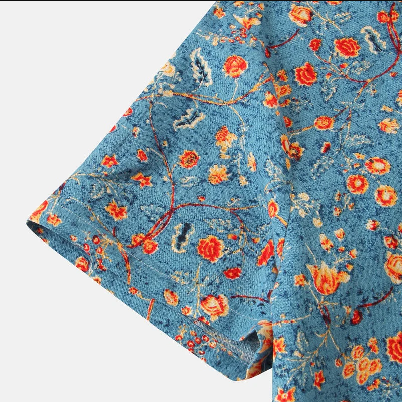 Ethan | Vibrant Floral Hawaiian Shirt for Men 5