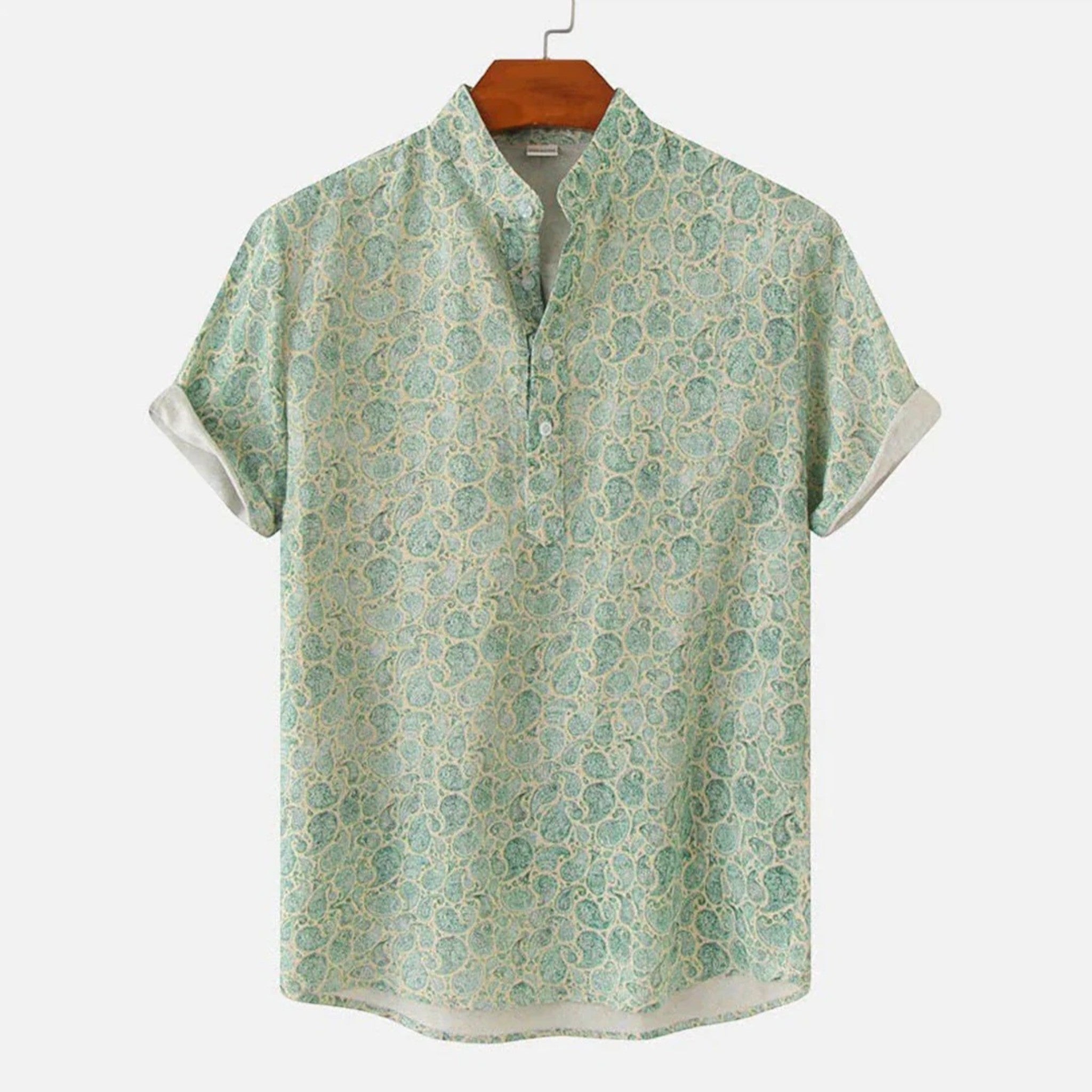 Ethan | Vibrant Tropical Mens Polo Shirt, Short Sleeve Casual Wear 2
