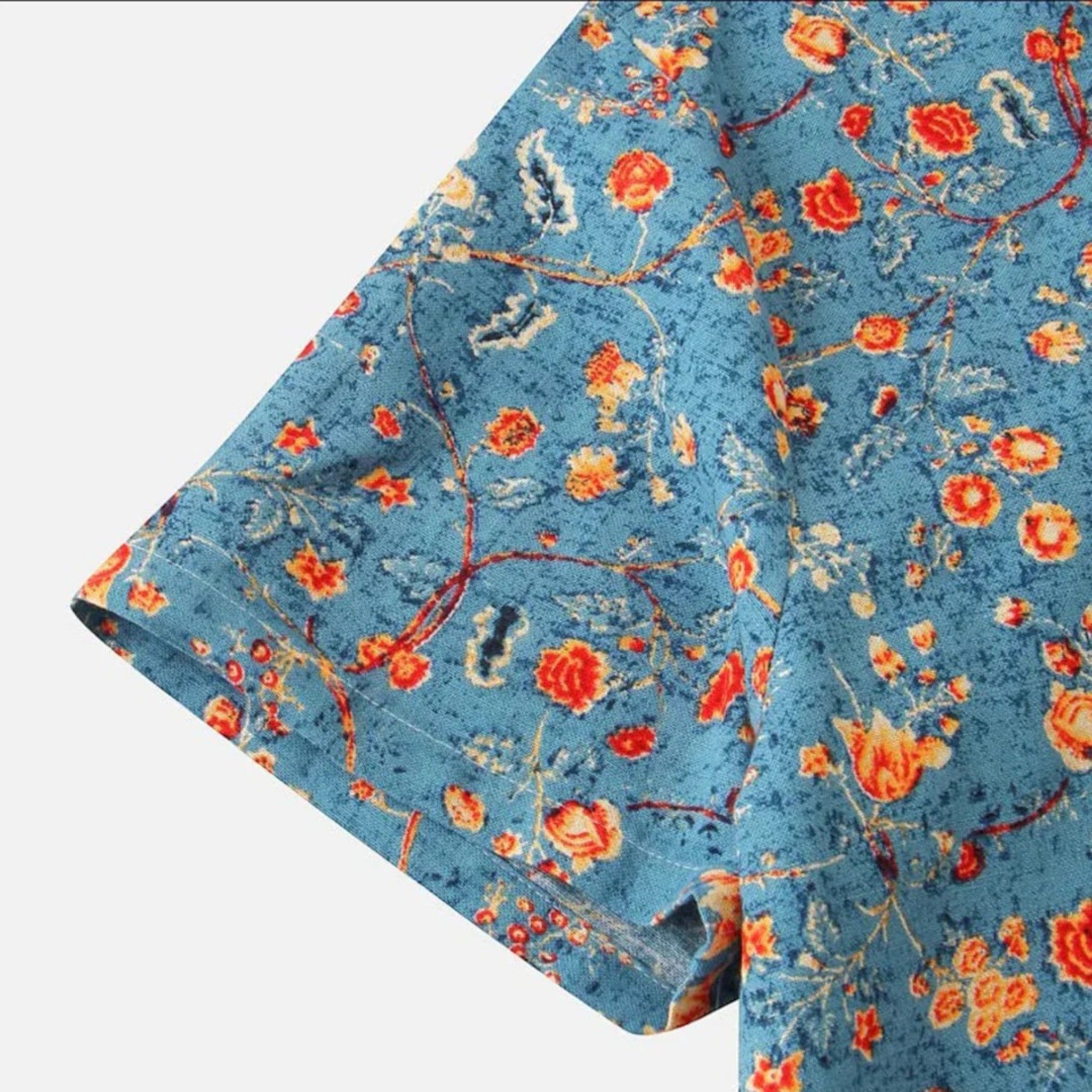 Ethan | Vibrant Tropical Mens Polo Shirt, Short Sleeve Casual Wear 4