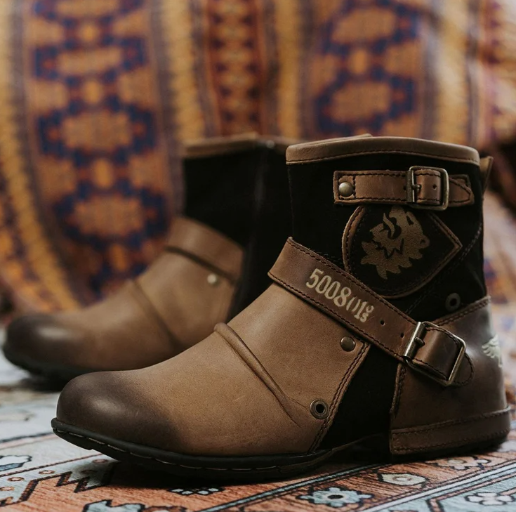Ethan | Vintage Chic Leather Boots 1