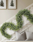 EvergreenCharm – Atmospheric Christmas Garland of Cypress Leaves 4