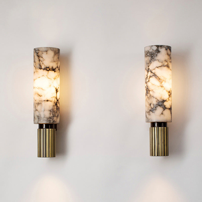 Eviora | Minimalist Copper Stone Wall Lamp with a Modern Elegance 6