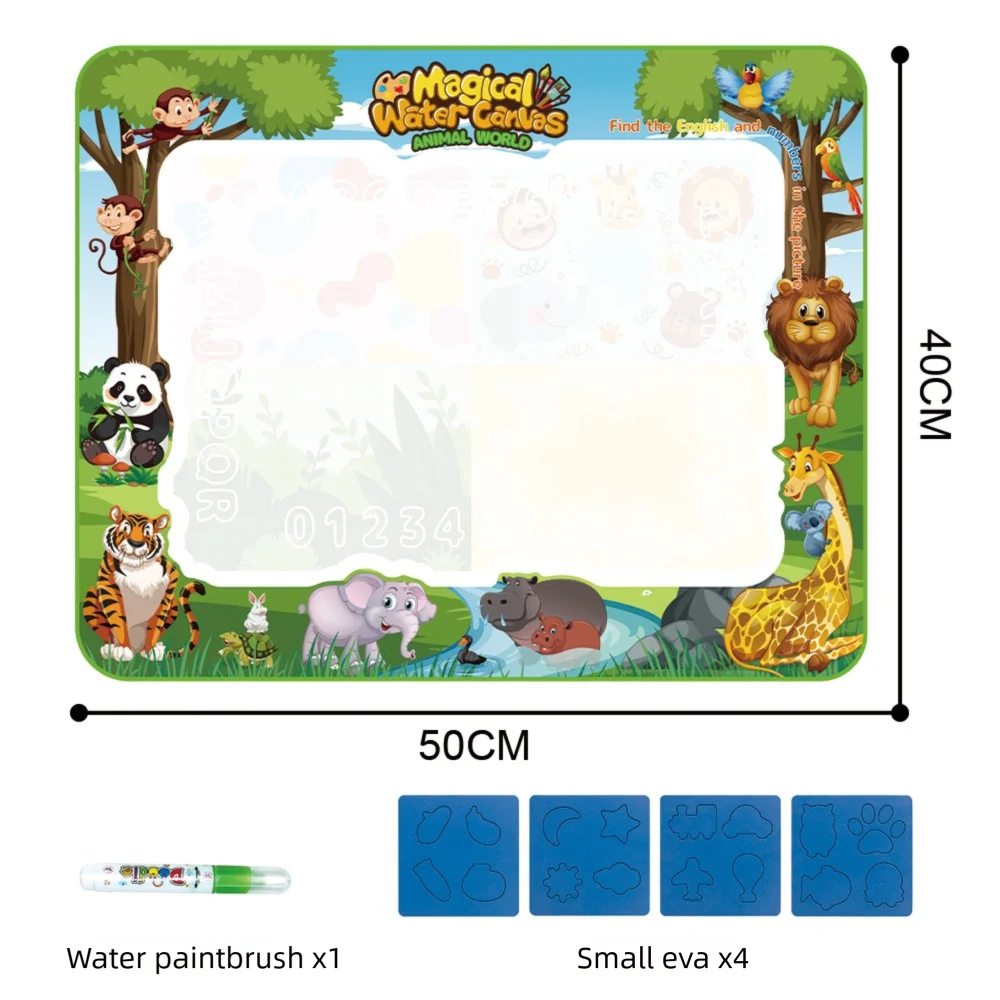 Extra Large Water Doodle Mat for Kids – Mess-Free Educational Doodle Mat with Multiple Themes 12
