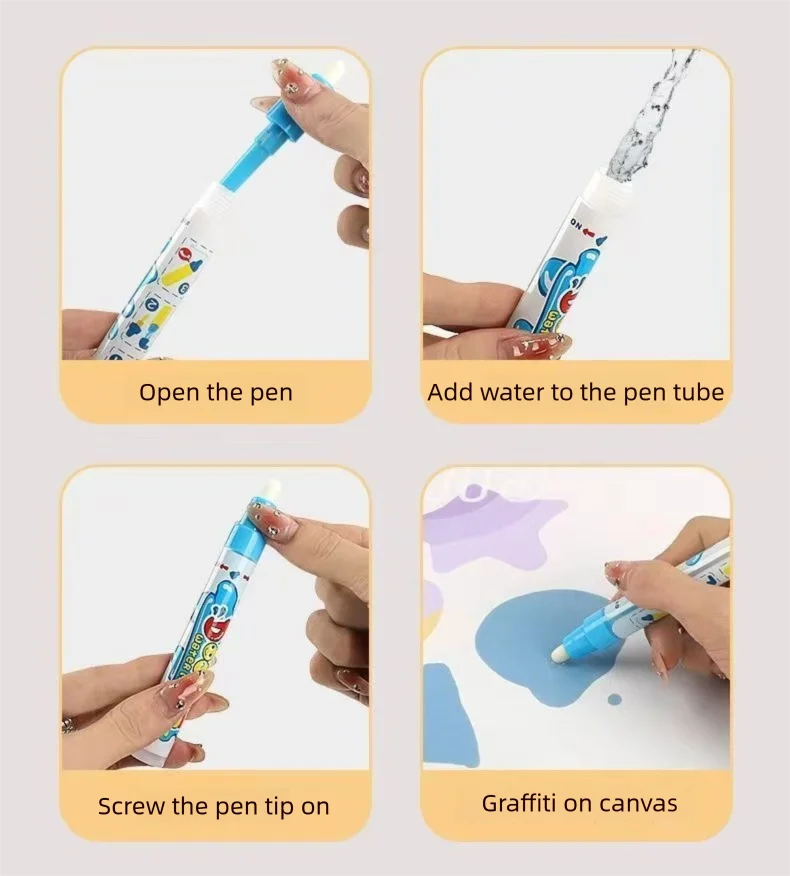 Extra Large Water Doodle Mat for Kids – Mess-Free Educational Doodle Mat with Multiple Themes 2