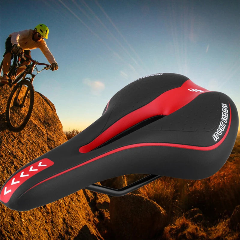 Extra Soft Gel Bicycle Saddle – Comfortable Bike Seat with Hollow Design for MTB and Road Biking, Non-Slip Surface, and Enhanced Airflow 4
