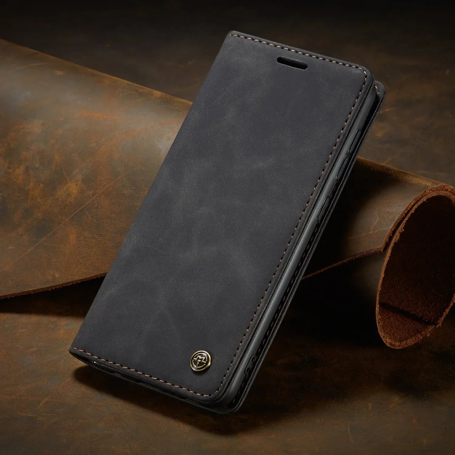 FauxLeather | Elegant Stylish Wallet Phone Case with Card Holder for Samsung 0