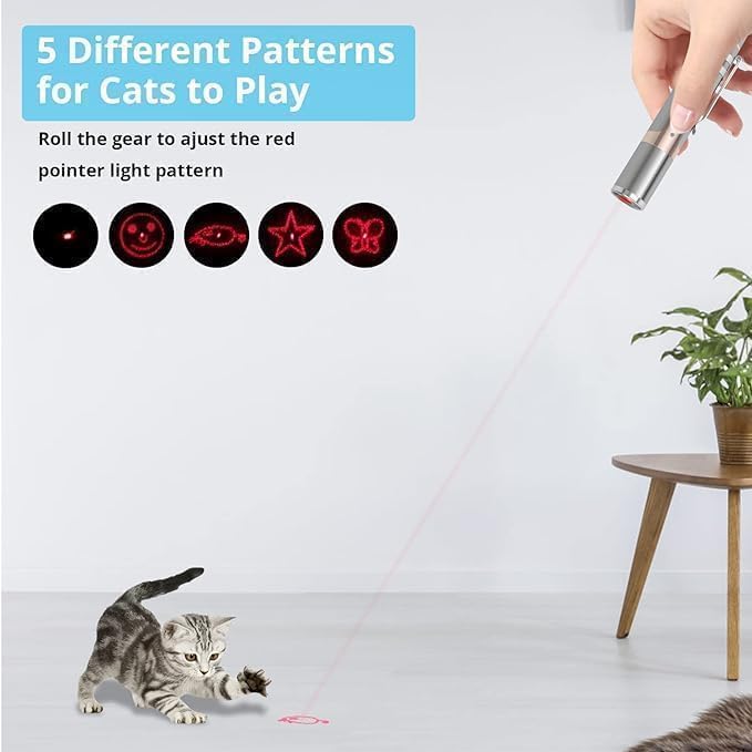 FelineBeam | Interactive Rechargeable Stainless Steel Cat Laser Toy 3