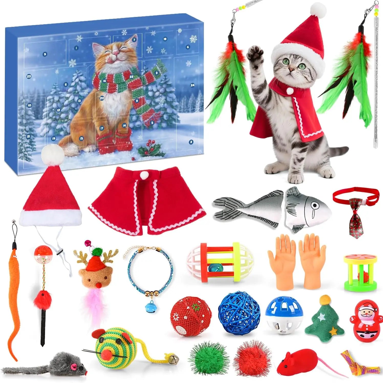 FelineFest | Engaging Interactive Cat Advent Calendar with Toys 0