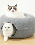 FelisCave | Cozy Durable Felt Cat Tunnel Bed for Multiple Cats 2