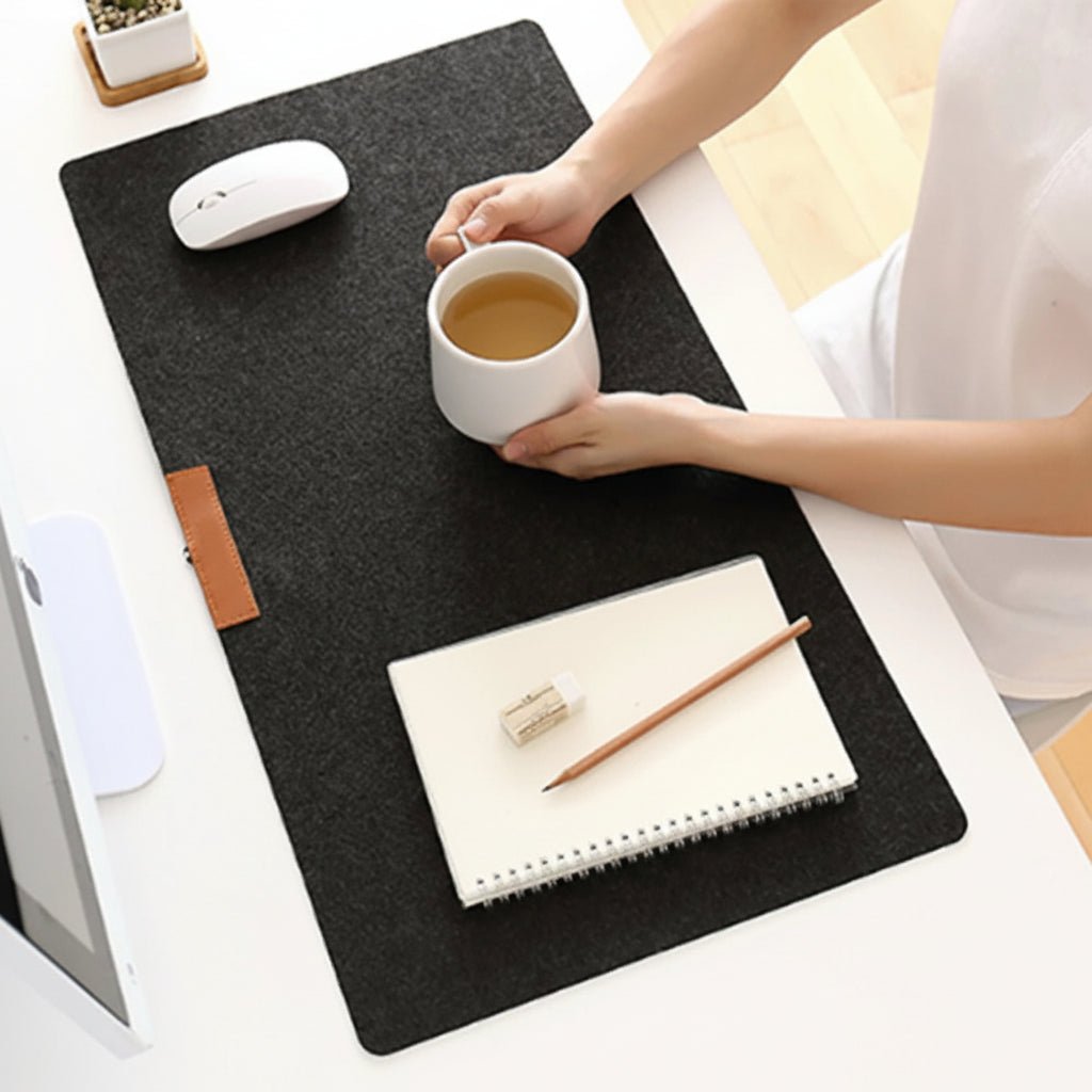 FeltEase | Soft Minimalist Non-Woven Desk Mat for Comfortable Workspaces 2
