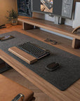 FeltGuard | Elegant Non-Slip Wool Desk Pad and Keyboard Mat Protector 3