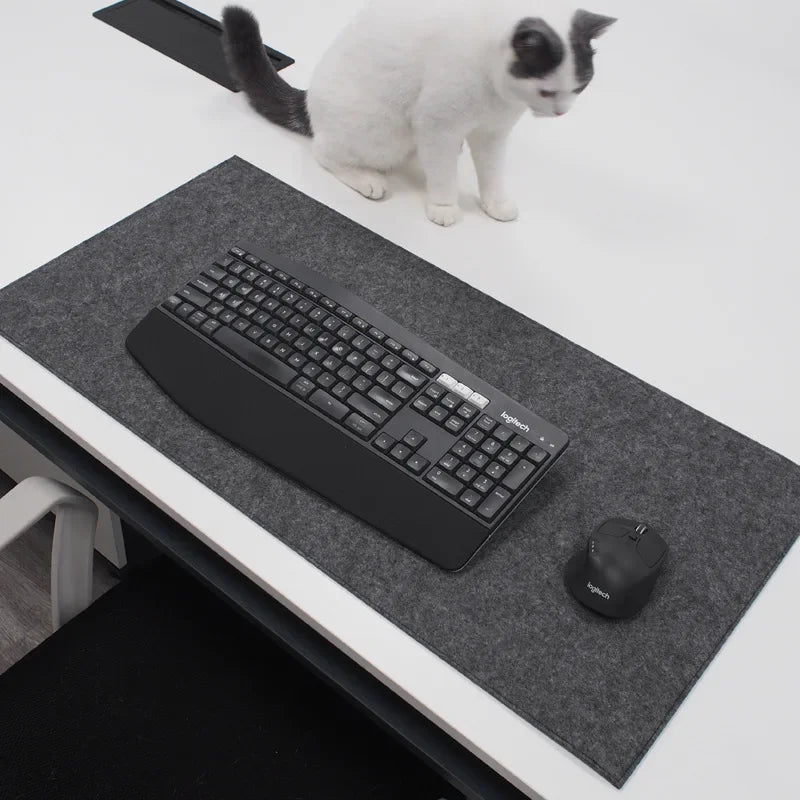FeltGuard | Elegant Soft Non-Slip Wool Desk Mat for Comfort and Protection 3