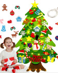 FeltJoy | Creative Interactive Christmas Decoration Wall Tree with Lights 1