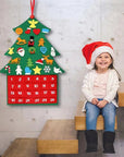 FeltTree | Charming Festive Advent Calendar with 24 Pockets for Christmas 2