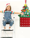 FeltTree | Charming Festive Advent Calendar with 24 Pockets for Christmas 4