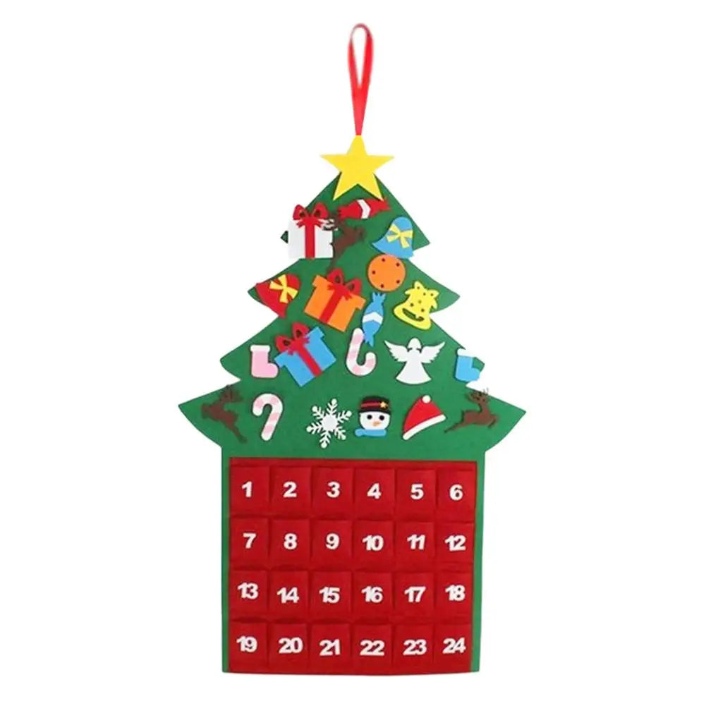 FeltTree | Charming Festive Advent Calendar with 24 Pockets for Christmas 5