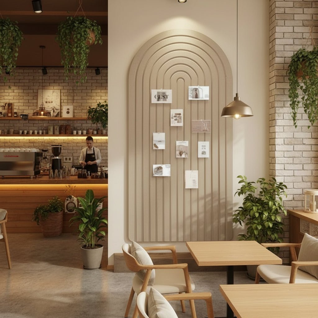 FeltWave | Stylish Modern Curved Felt Organizer Pinboard for Walls 1