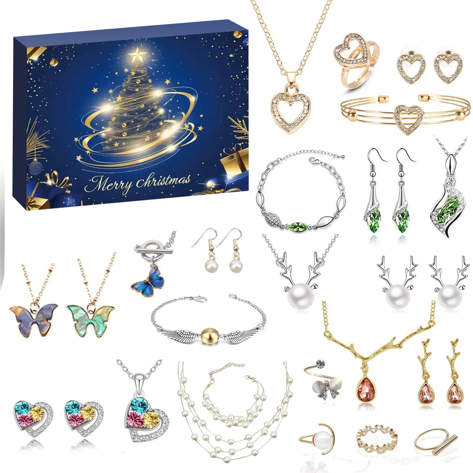 FestivaJoy | Enchanting Colorful Advent Calendar with 24 Unique Accessories 3
