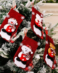FestiveCharm | Delightful Red Christmas Stockings Set for Holiday Decor 1