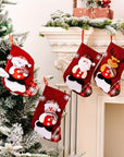 FestiveCharm | Delightful Red Christmas Stockings Set for Holiday Decor 2