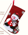 FestiveCharm | Delightful Red Christmas Stockings Set for Holiday Decor 3