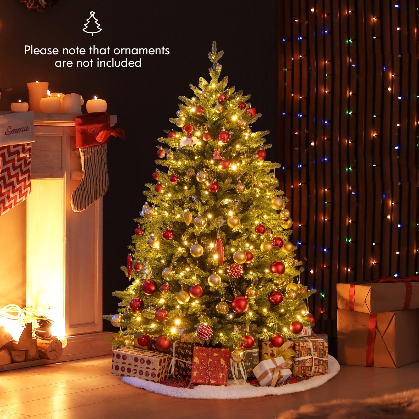 FestiveFir – Hinged Christmas Tree with Realistic Branches and LED 1