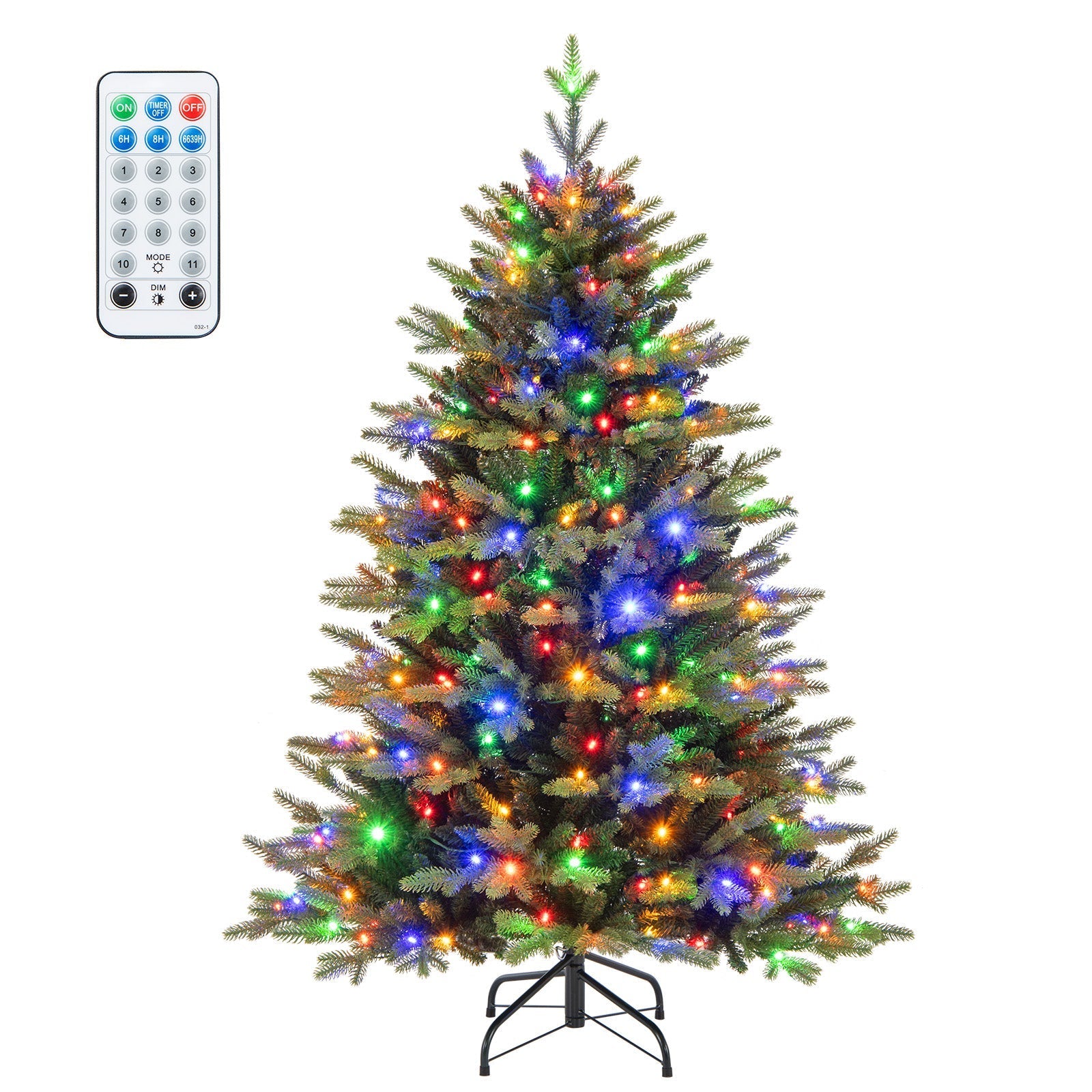 FestiveFir – Hinged Christmas Tree with Realistic Branches and LED 3