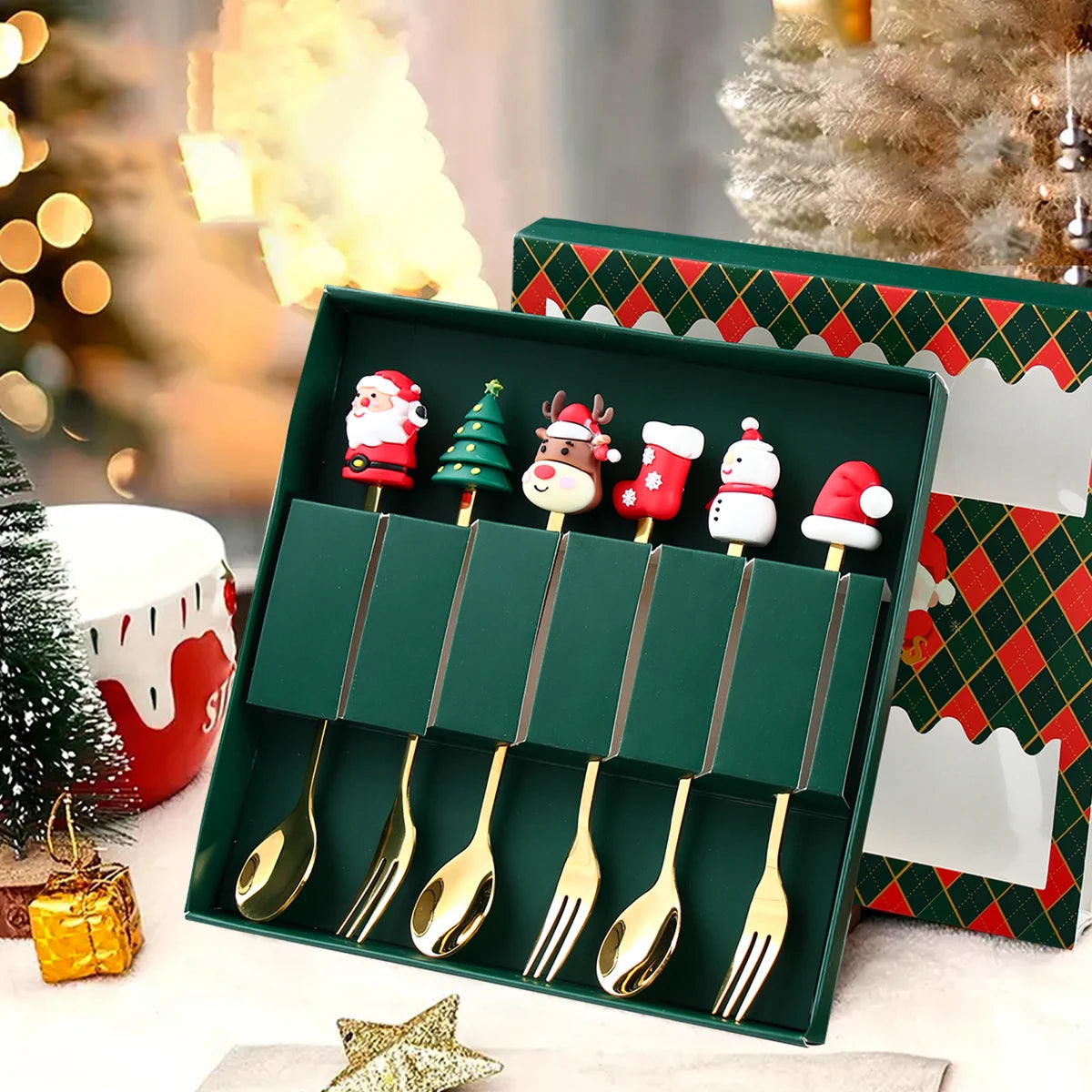 Festive Classics | Exquisite Christmas Cutlery Set 1