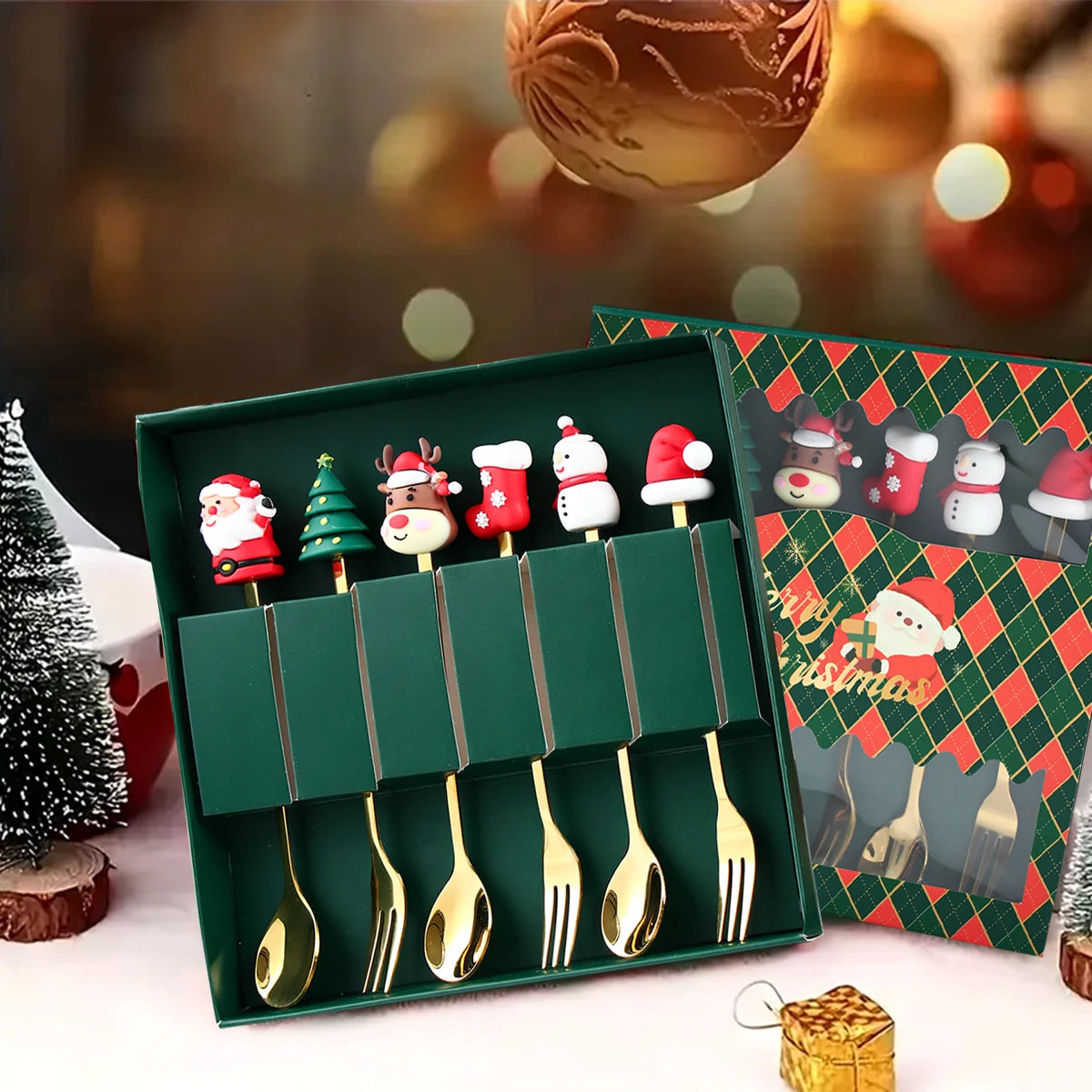 Festive Classics | Exquisite Christmas Cutlery Set 3