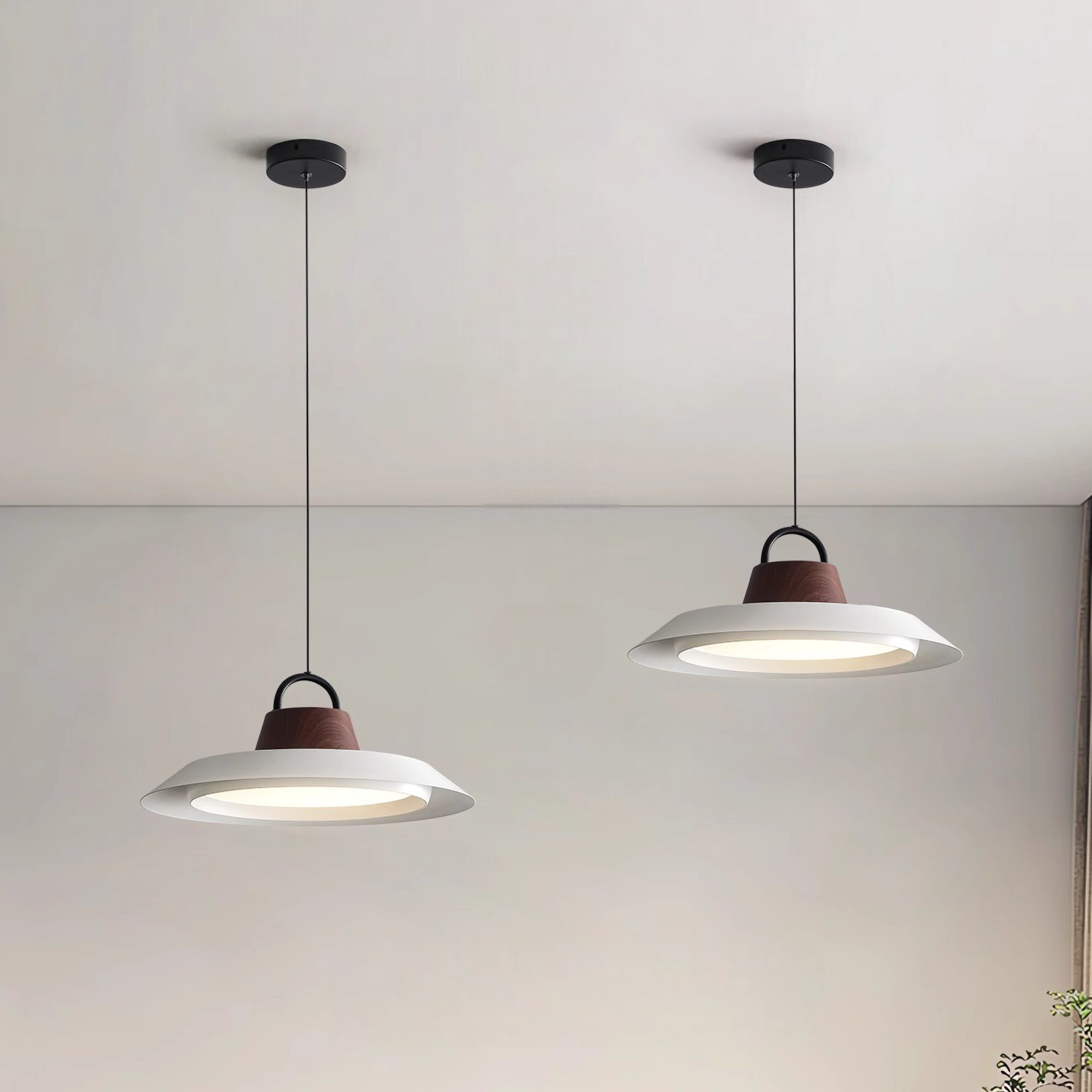 Fidelight | Scandinavian Wood/Metal Pendant Lamp for Elegant Dining 2