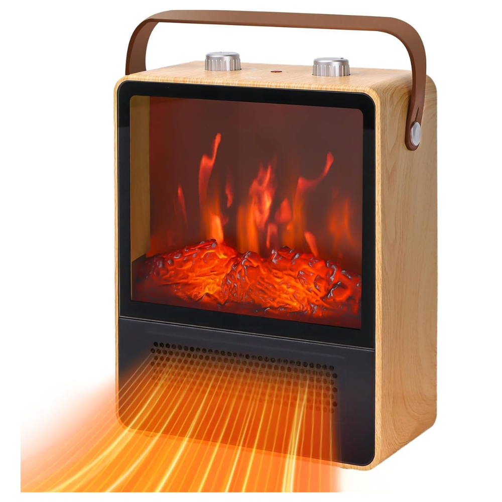 FireGlow | Electric Fireplace Heater with Realistic Flame Display 2