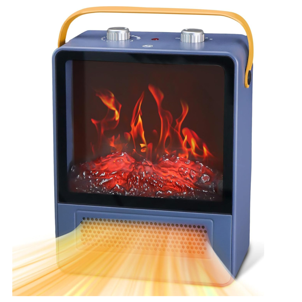 FireGlow | Electric Fireplace Heater with Realistic Flame Display 4