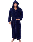 FlannelLux | Soft Cozy Hooded Mens Dressing Gown for Ultimate Comfort 4
