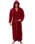 FlannelLux | Soft Cozy Hooded Mens Dressing Gown for Ultimate Comfort 5