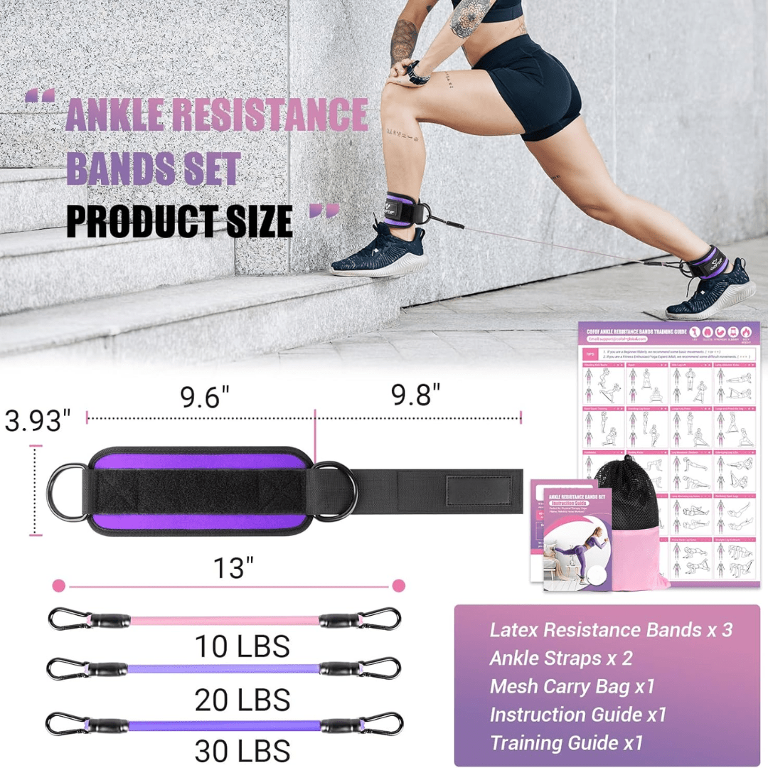 FlexTone | Resistance Bands Set for Glutes, Hips & Full-Body Workouts 3