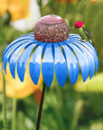 FloraBloom | Elegant Decorative Metal Flower Bird Feeder for Outdoor Gardens 5