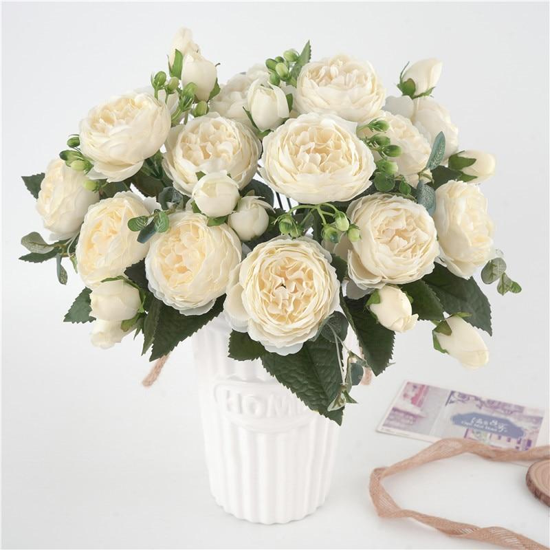 FloraGem | Elegant Vibrant Non-Woven Peony Flower Arrangement 0