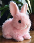 Fluffy Bunny Plush Toy – Ultra-Soft Rabbit Stuffed Animal with Realistic Fur for Comfort and Play 0