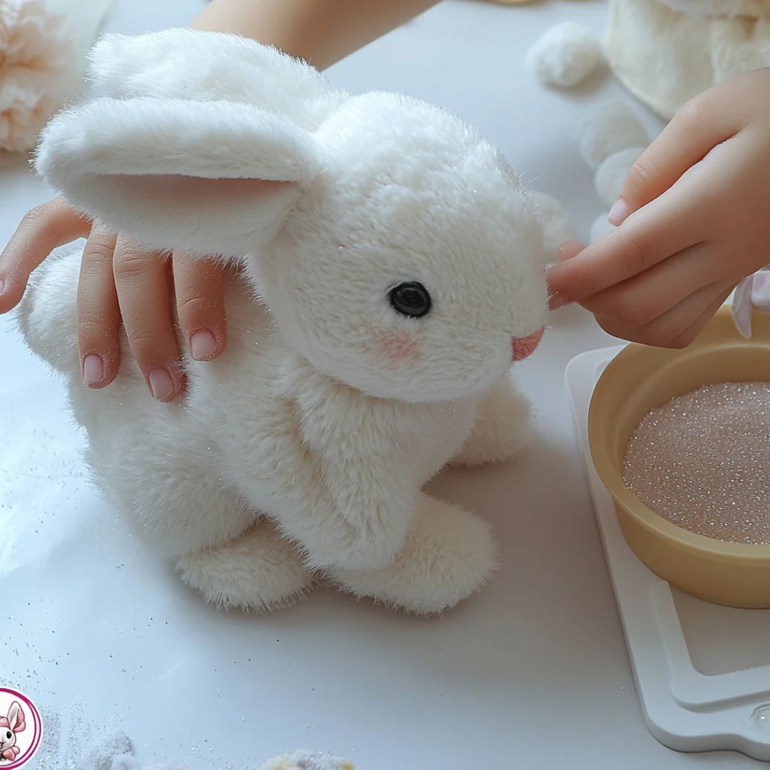 Fluffy Bunny Plush Toy – Ultra-Soft Rabbit Stuffed Animal with Realistic Fur for Comfort and Play 2