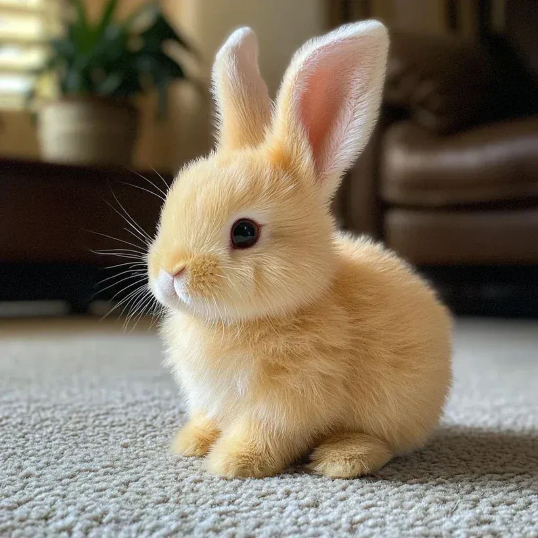 Fluffy Bunny Plush Toy – Ultra-Soft Rabbit Stuffed Animal with Realistic Fur for Comfort and Play 5