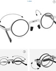 Foldable Reading Glasses with Blue Light Filter – Ultralight Compact Design with Case 5