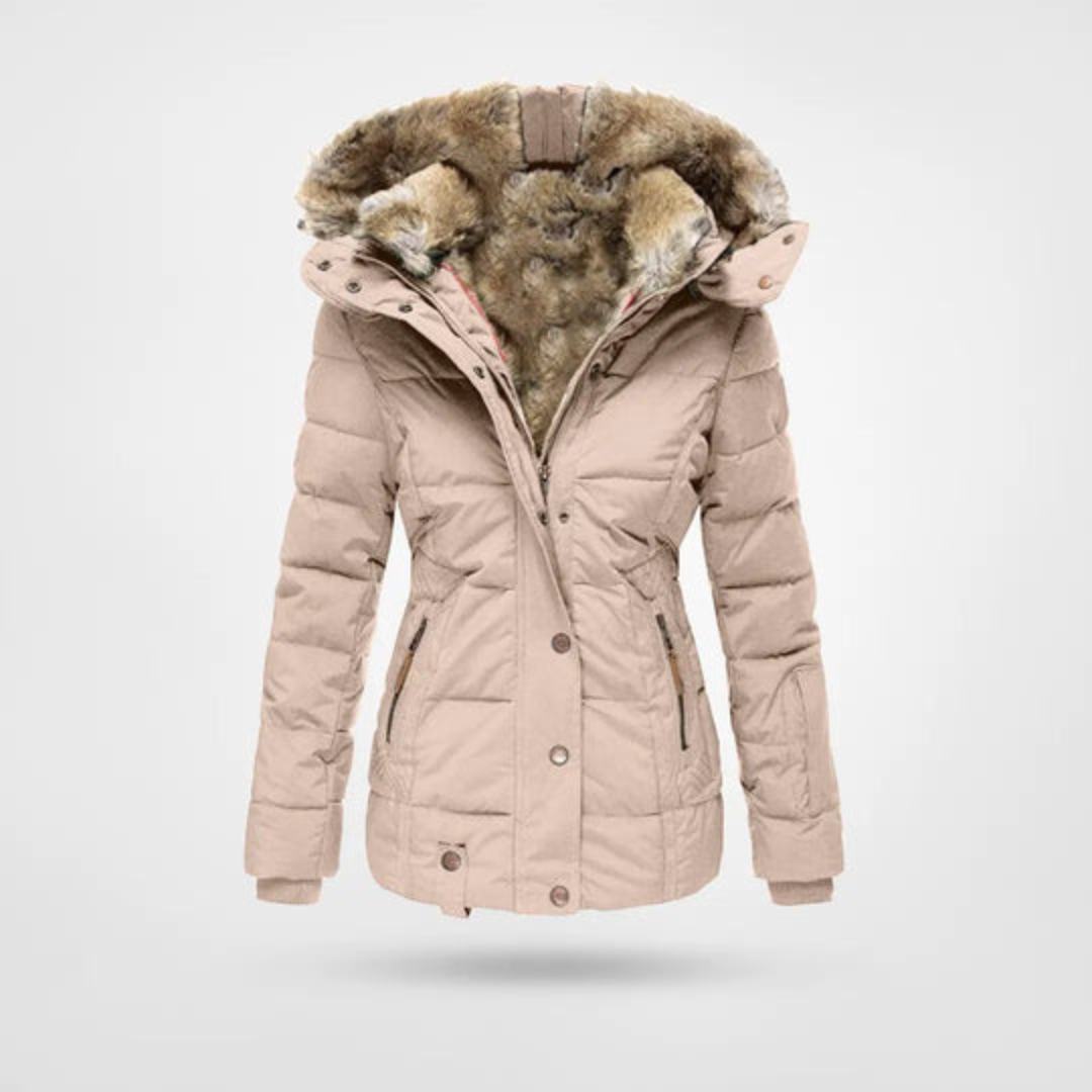 Freya | Elegant Women’s Winter Puffer Jacket with Parka Design 1